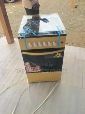 Brown Volcano 4 Gas Burner Oven Grill