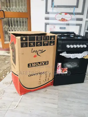Ferre Black 4 Gas Burner Oven Grill