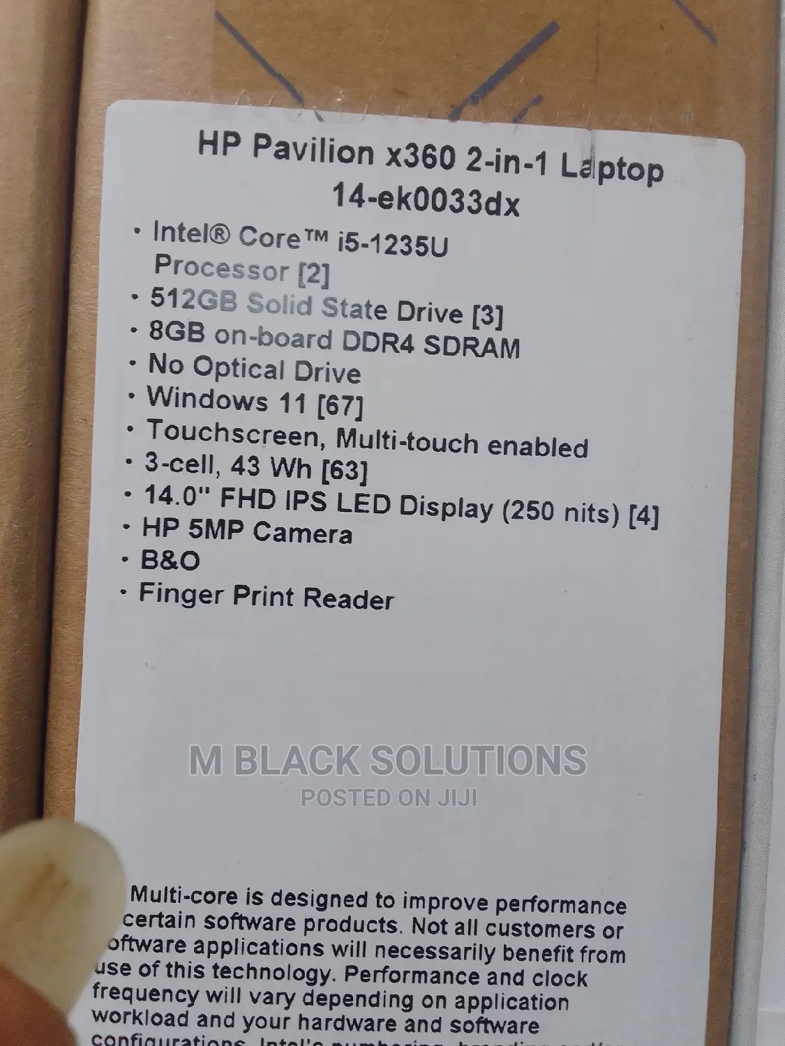 New Laptop HP Pavilion 14 8GB Intel Core I5 SSD 512GB