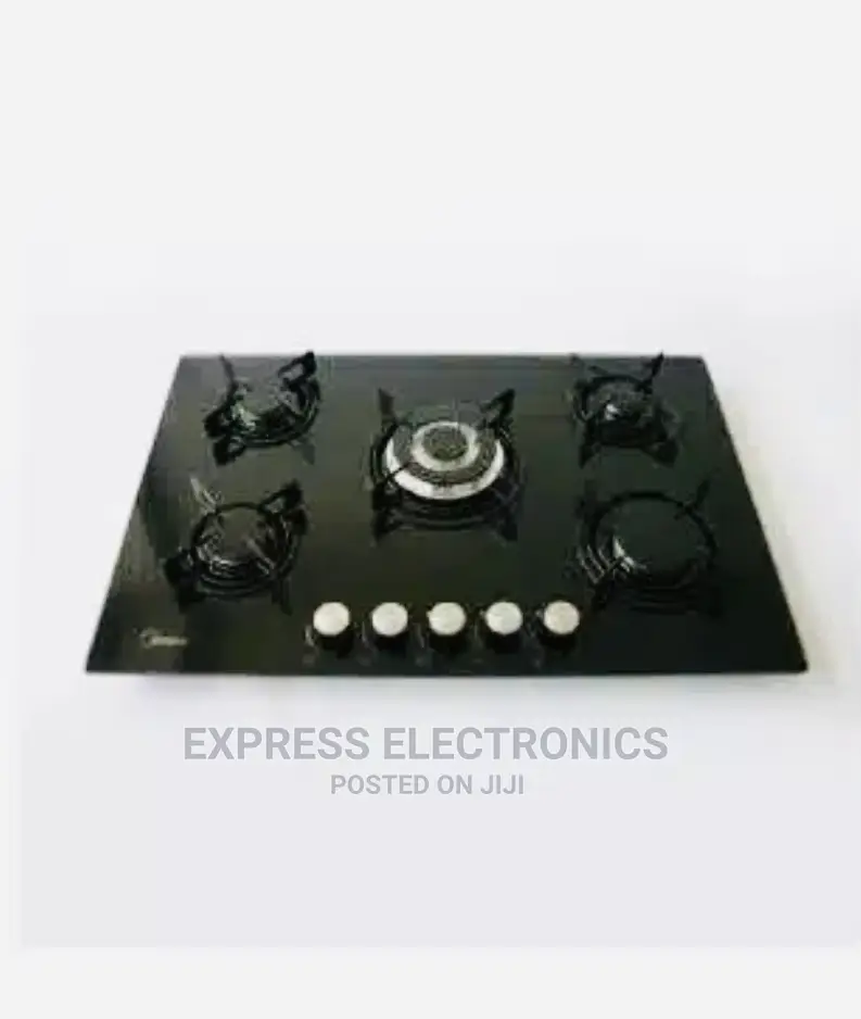 Midea 5 Burner Inbuilt Gas Top 75G50ME High-Quality Knobs