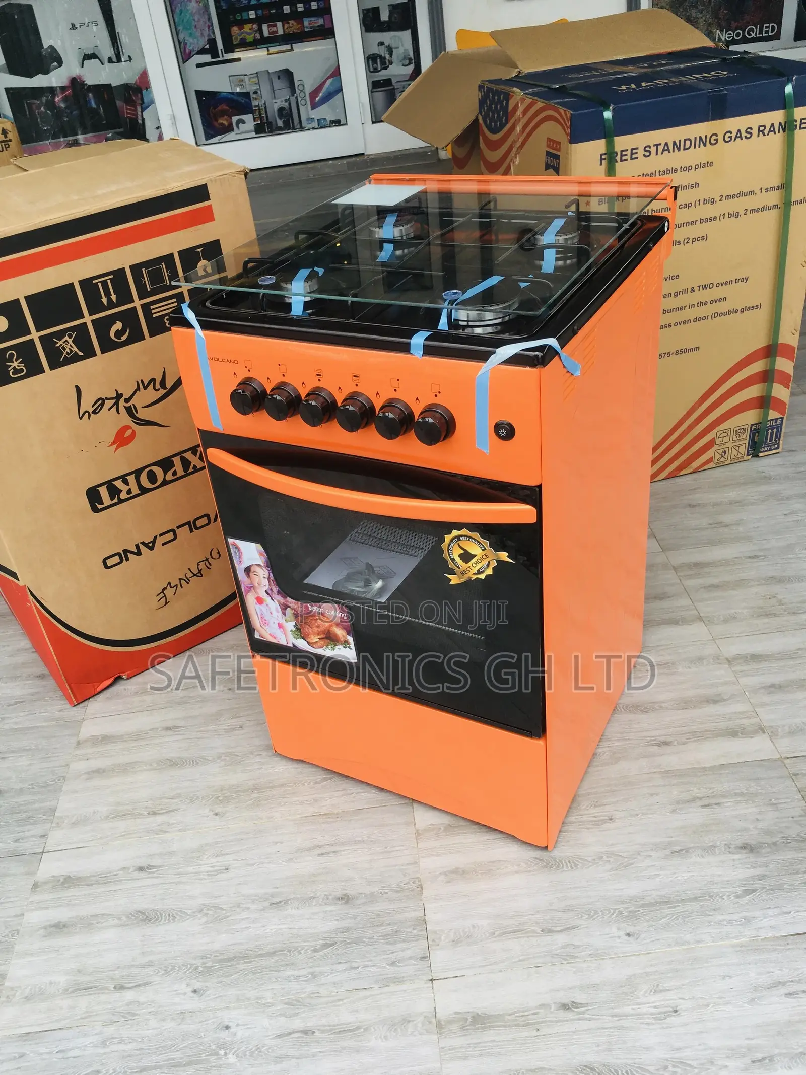 Volcano 4BURNER Gas Orange Oven Grill