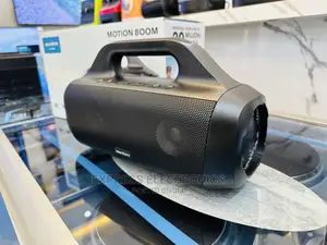 New Motion Boom Black Speaker