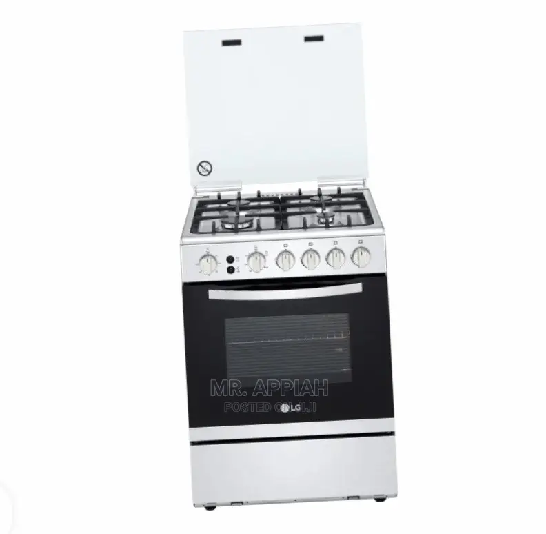 LG Gas Cooker 60×60 Silver Free Standing Burner With Oven –