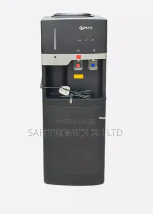 Pearl Water Dispenser With Fridge – Black PWD-1117FBL