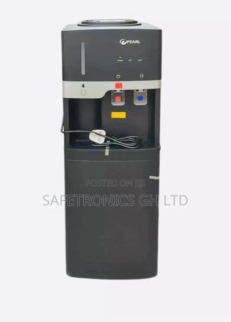 Pearl Water Dispenser With Fridge – Black PWD-1117FBL