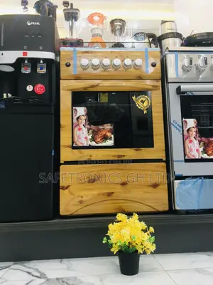 4 Burner Gas Cooker 50×50 Oven and Grill Light Wooden