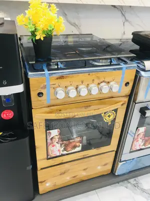 Light Wooden 4 Burner Gas Cooker 50×50 Oven and Grill