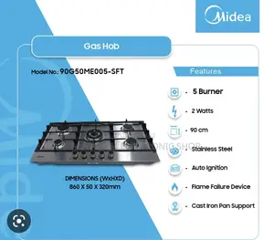 5 Burner Front Hob Control Kitchen Furnace
