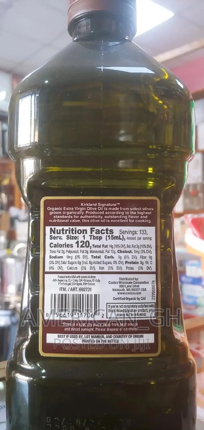 100% Pure And Organic Olive Oil