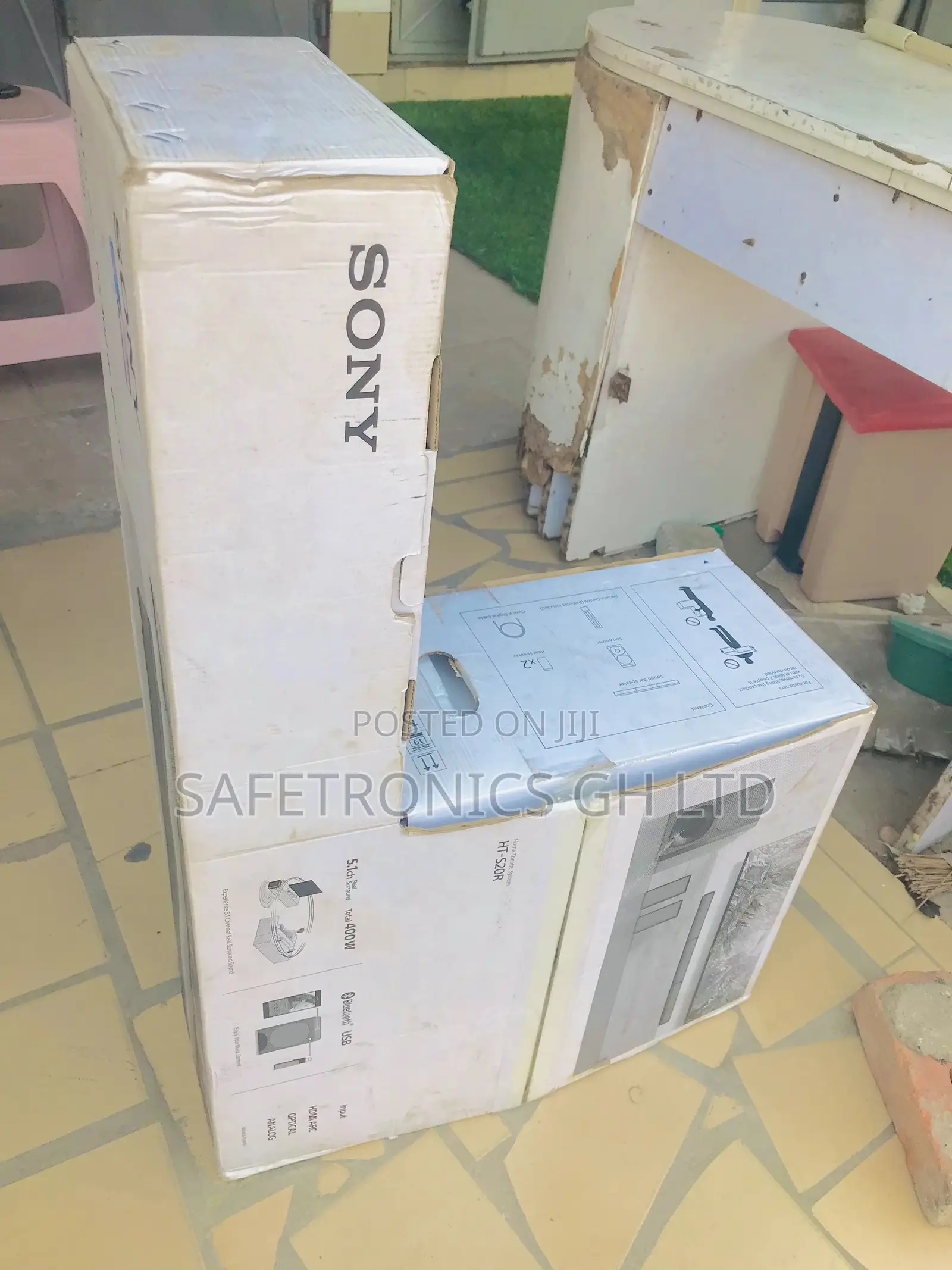 Sony HT-S20R 5.1 Dolby Digital Soundbar Subwoofer Rear Speak