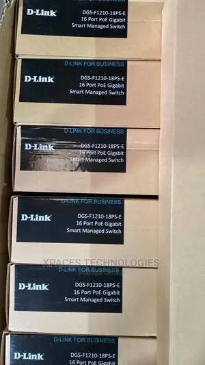 Dlink DGS-F1210-18PS-E 16-Port Gigabit Long Range 250m Poe+