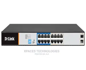 Dlink DGS-F1210-18PS-E 16-Port Gigabit Long Range 250m Poe+