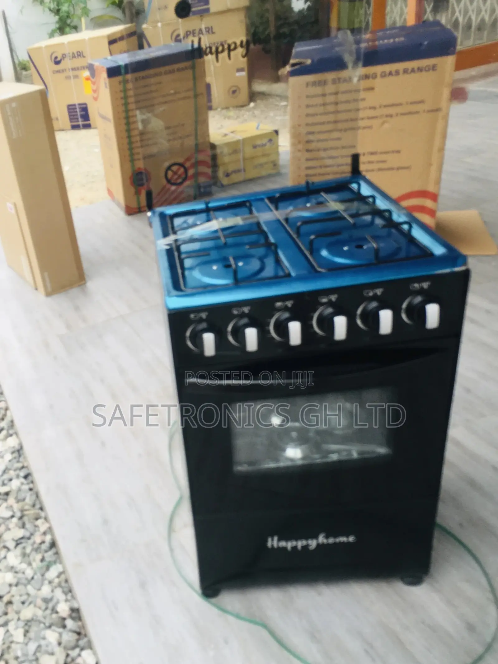 Happy Home 4 Burner Gas Cooker Oven With Grill