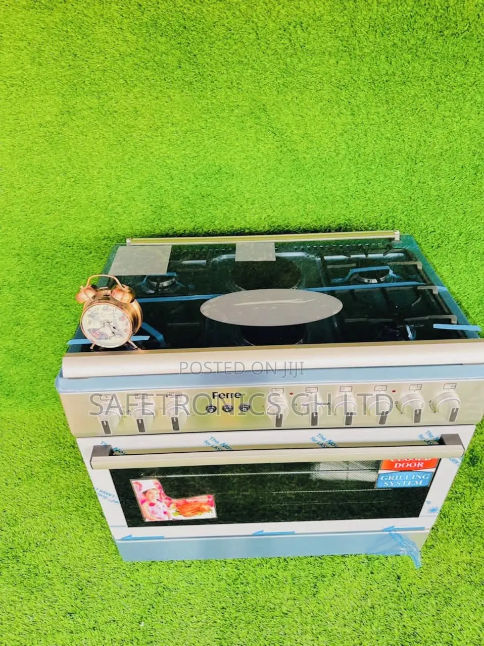 4 Gas Burner + 2 Electric Burner L Electric Oven Grill