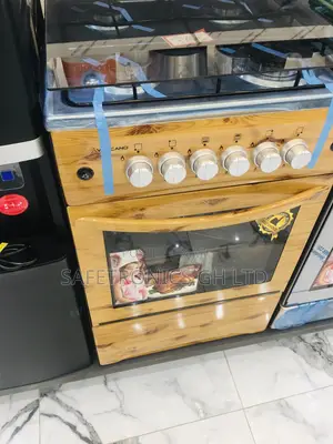 Light Wooden 4 Gas Burner Oven With Grill