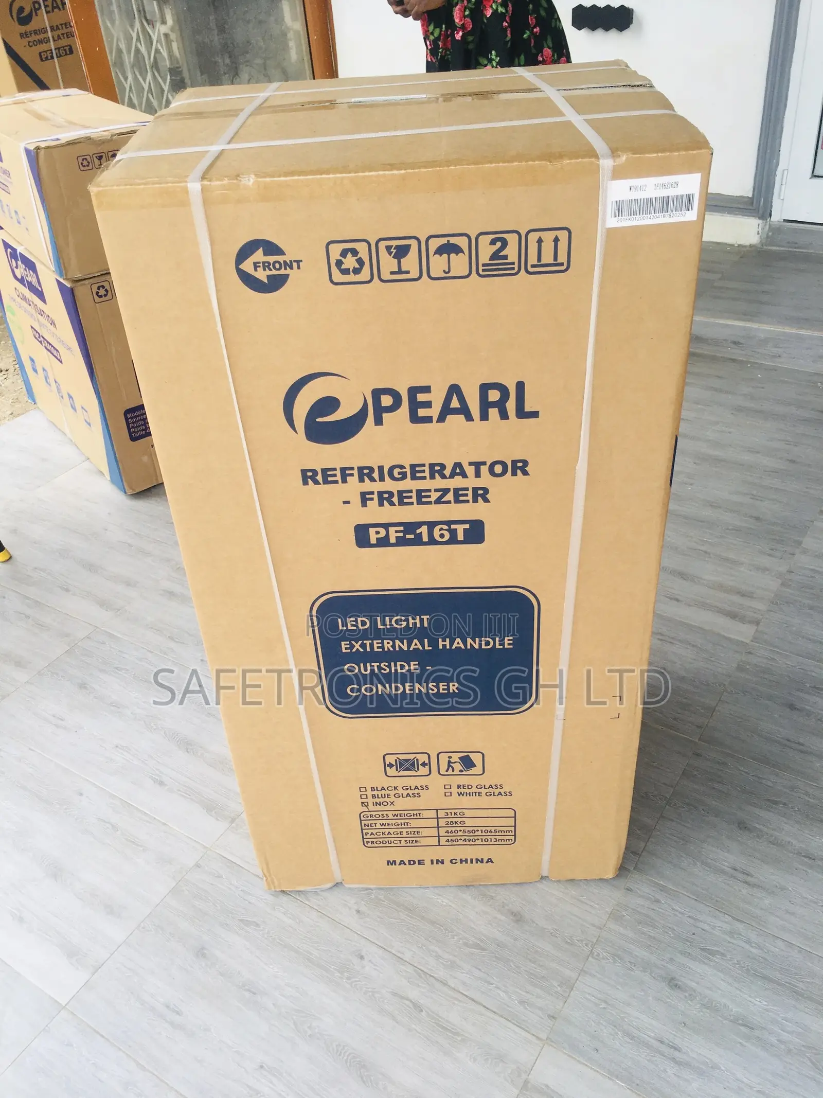 Pearl 95liters Double Door Table Top Fridge