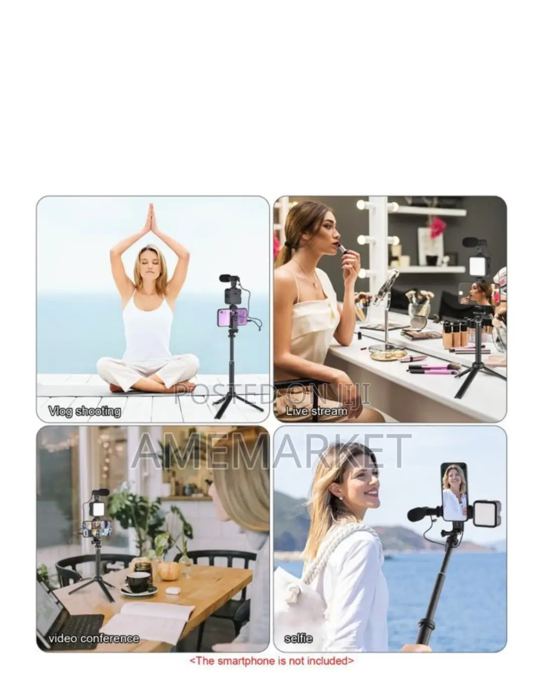 Vlog Kit Youtube Live Stream. Tictok Make-up Video Record