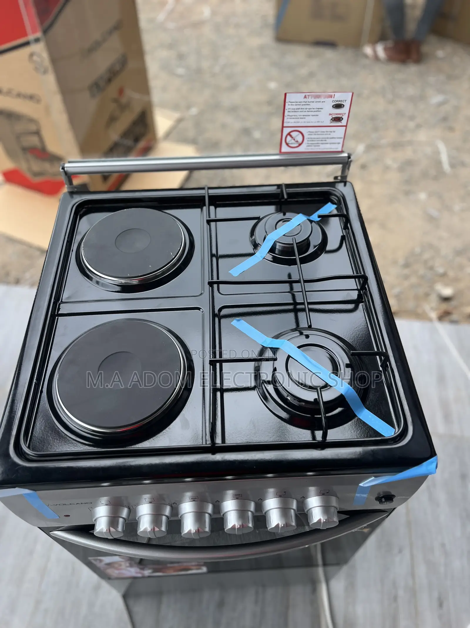 Volcano 2 in 1 Electric Gas Burner