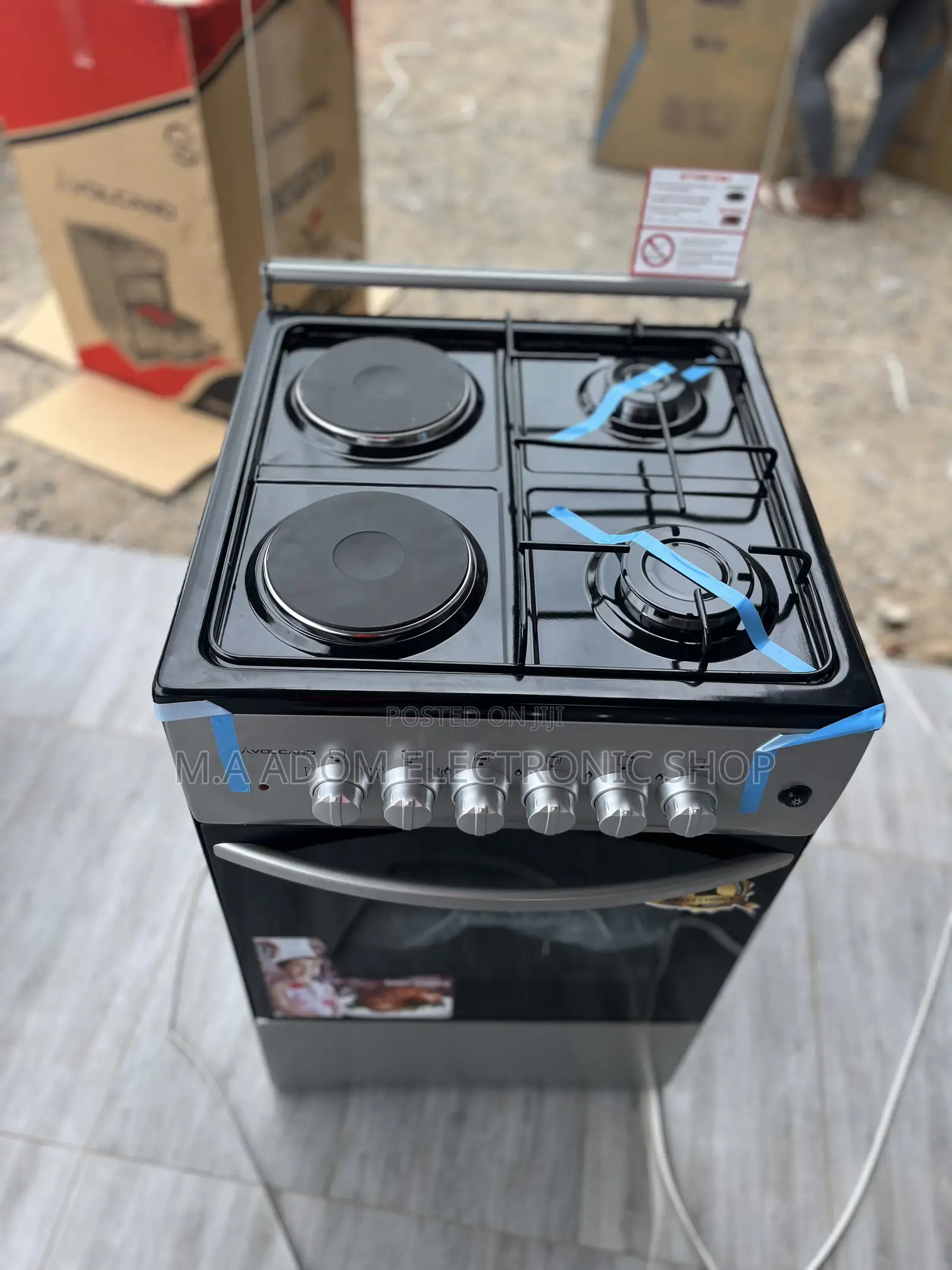 Volcano Gas Cooker With Oven 2 In1