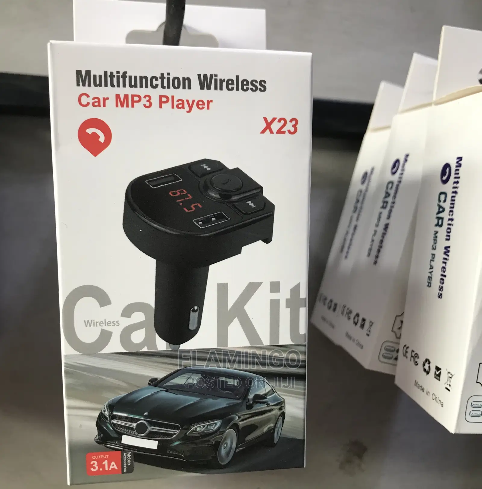 Bluetooth FM Transmitter USB Car Fast Charger 38W QC