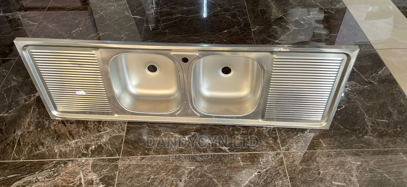 Kitchen Sink Two Bowls Two Arms Complete Set