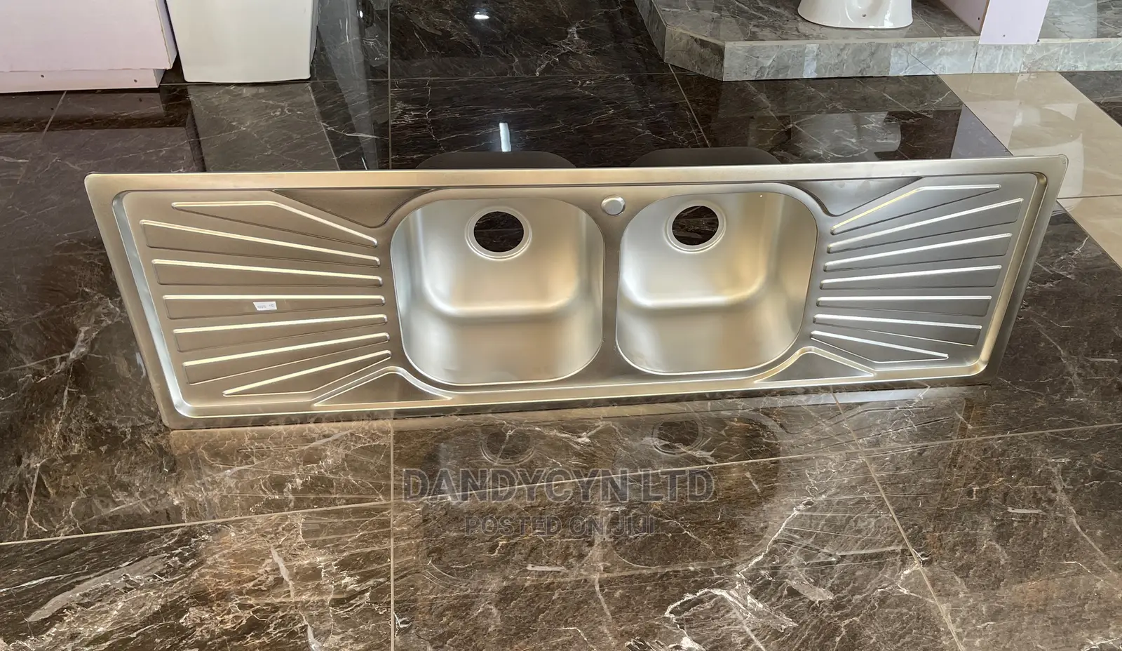 Cabinet Kitchen Sink Two Bowls Two Arms