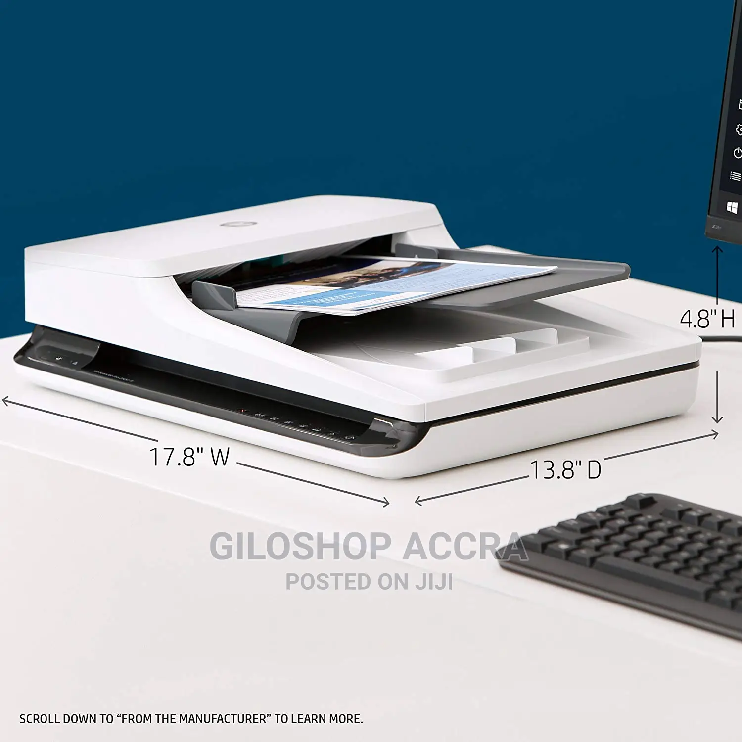 Hp Scanjet Pro 2500 F1 Flatbed Ocr Scanner