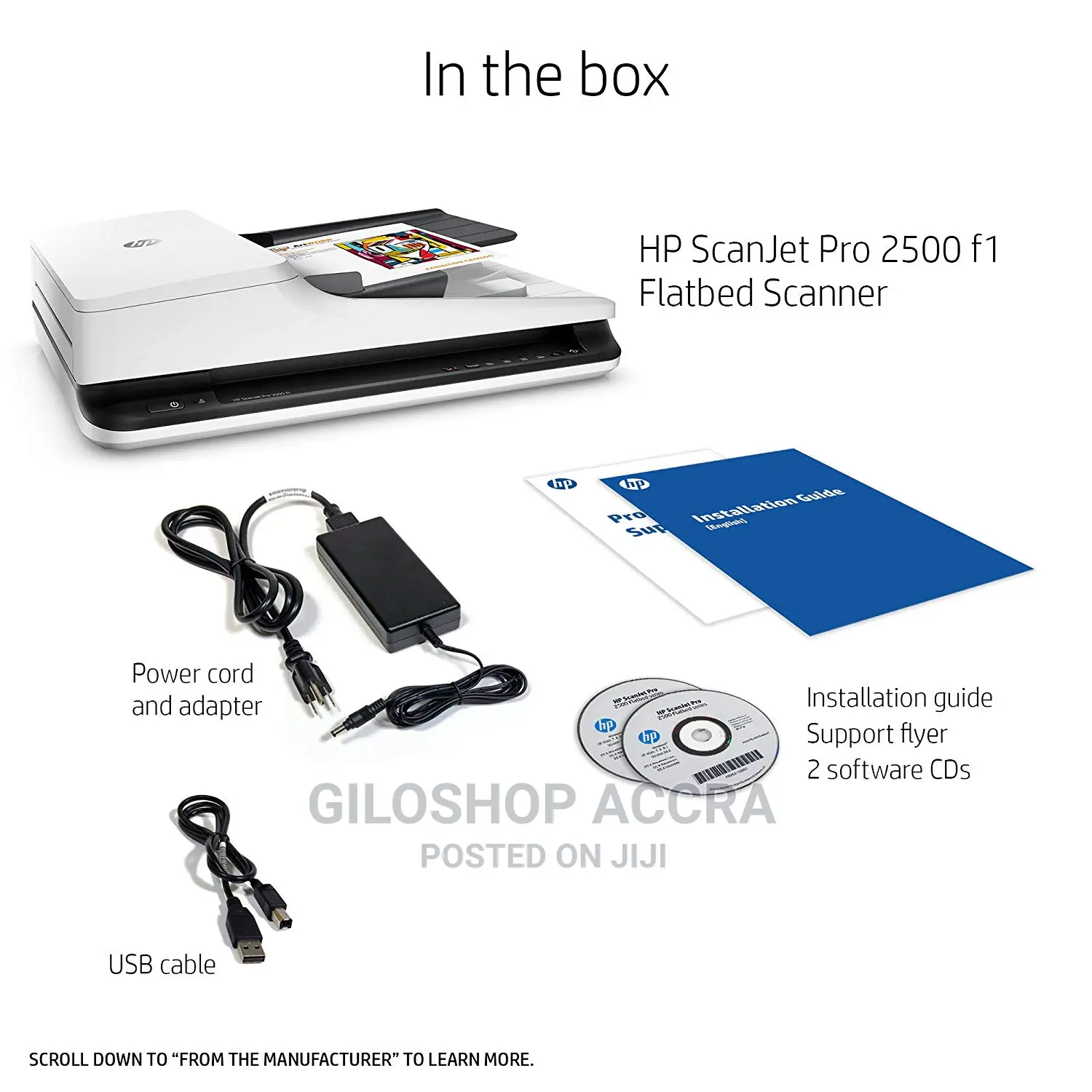 Hp Scanjet Pro 2500 F1 Flatbed Ocr Scanner