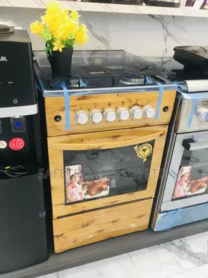 Light Wooden 4 Burner Gas Cooker 50×50 Oven and Grill