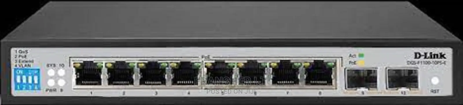 D-Link Dgs-F1100-10ps-E 8 Port Poe Gigabit Managed Switch 2