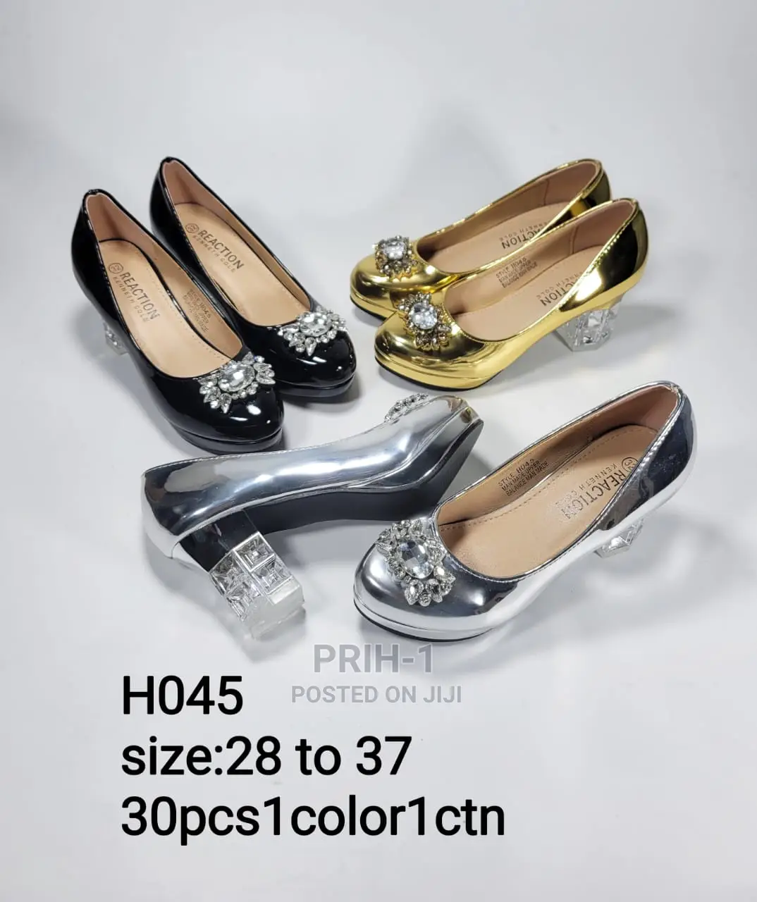Kids Girls Block Shoe