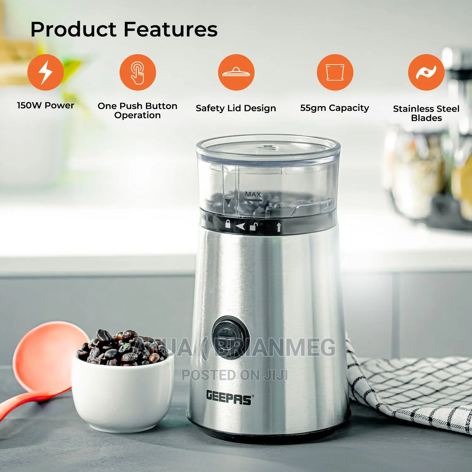 Uk Geepas Coffee and Spice Electric Grinder( Slightly Used)