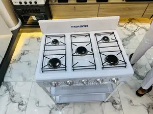 Gas Stove With Stand 5 Burner White Nasco