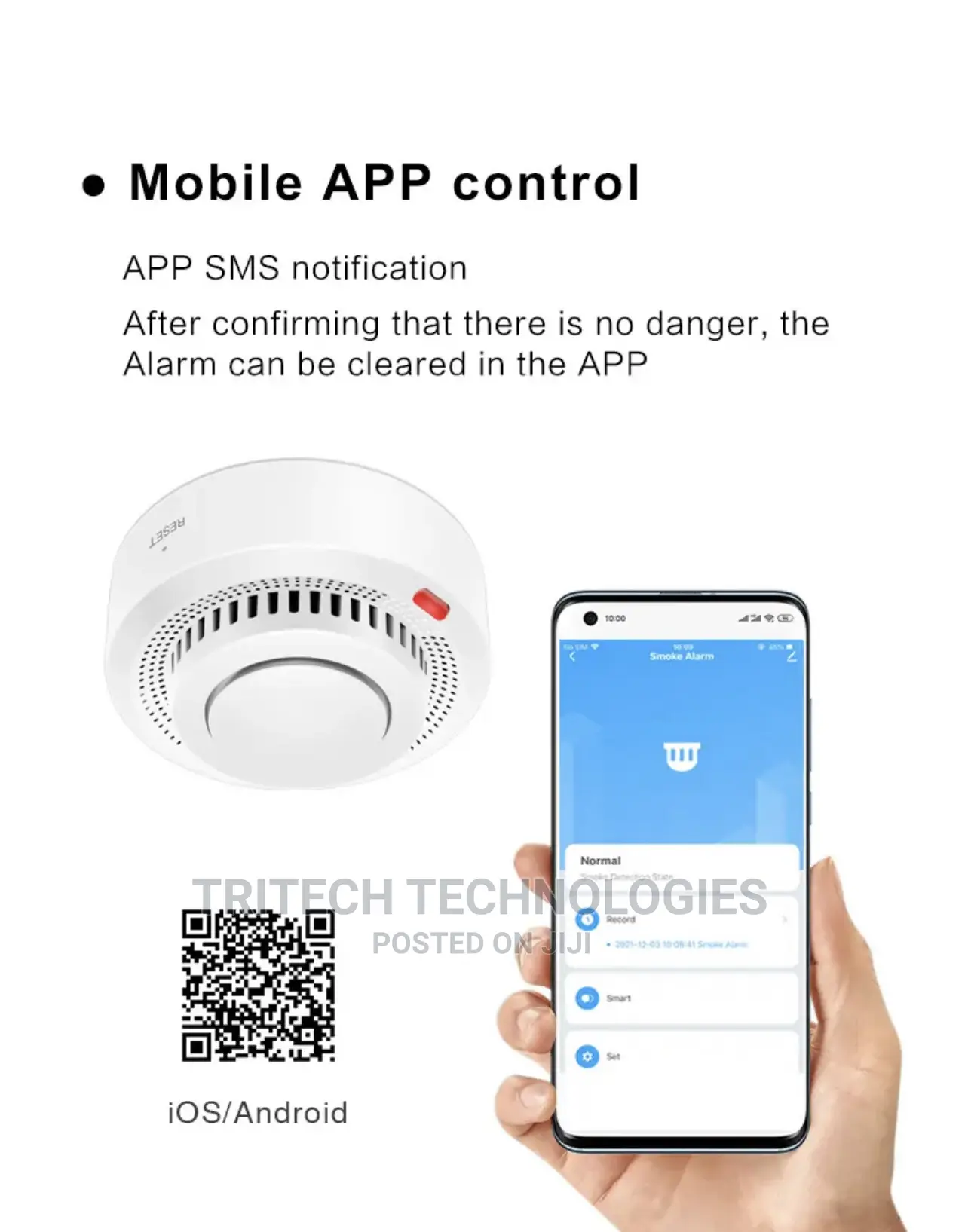 Wi-Fi Wireless Smoke Detector