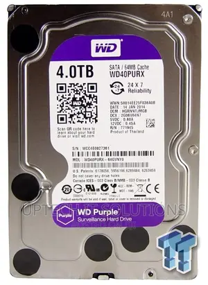 Western Digital 4TB WD Purple Surveillance Internal Hard