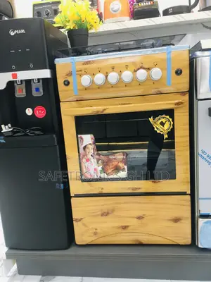Light Wooden 4 Burner Gas Cooker 50×50 Oven and Grill