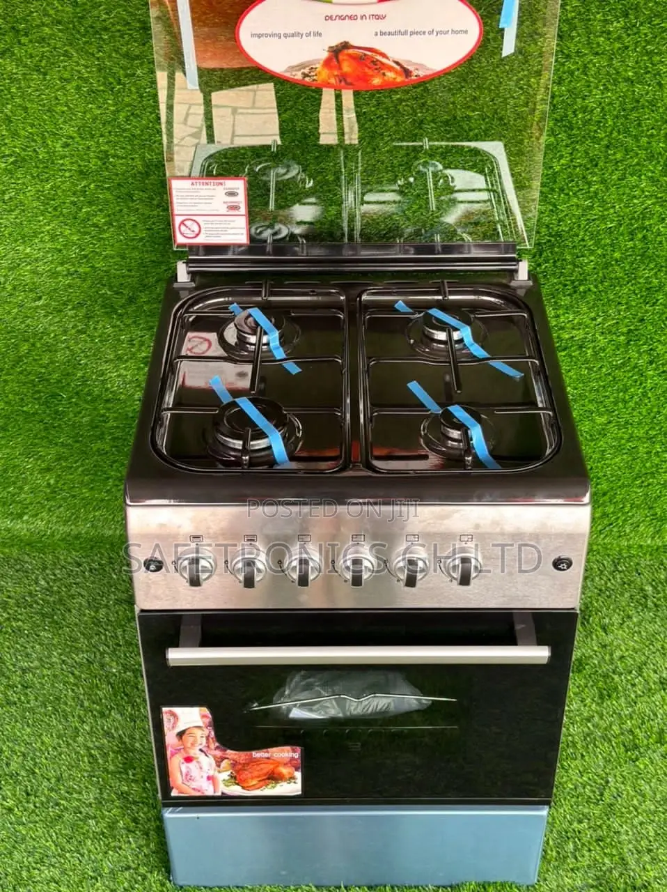 New Line 60X60 4 Burner Gas Cooker 50×50 Oven and Grill