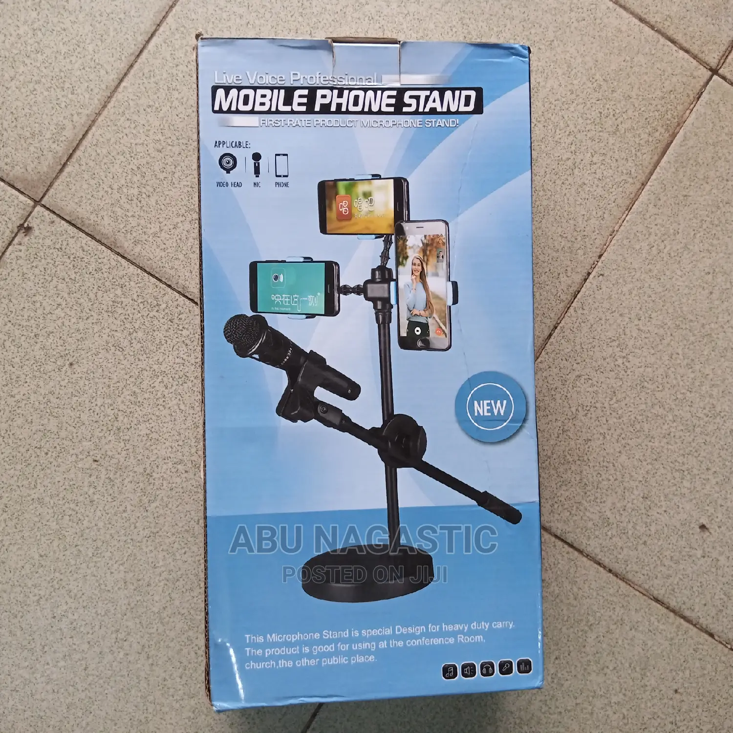 Mobile Phones and Microphone Stand