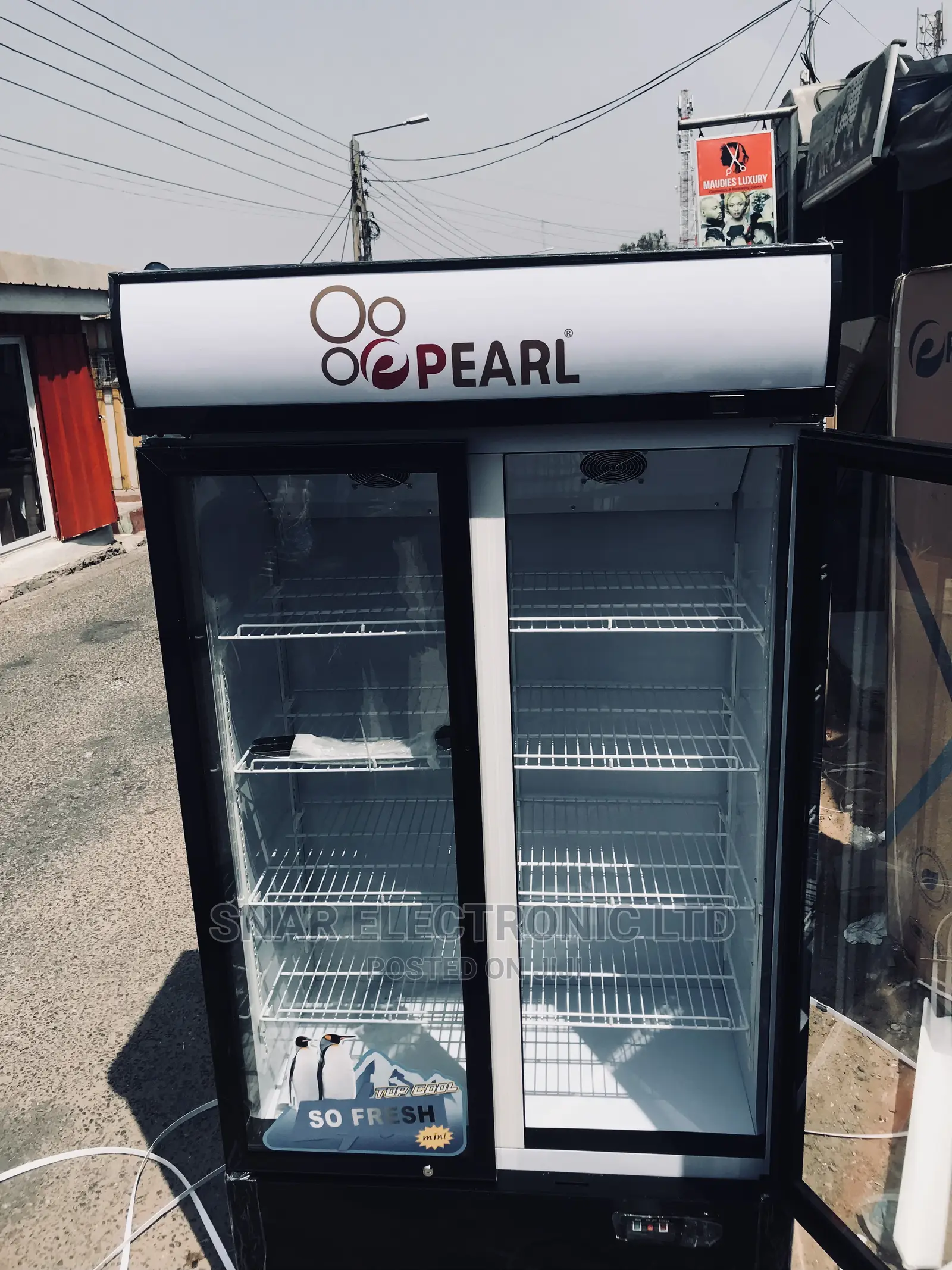 Originally Pearl 568 Liters Double Door Display Fridge