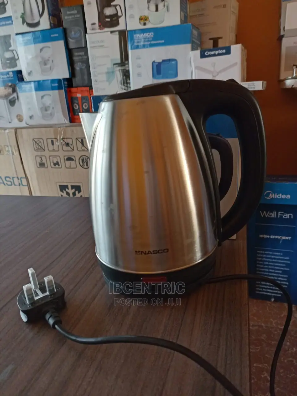 Nasco 1.7ltr Stainless Steel Kettle