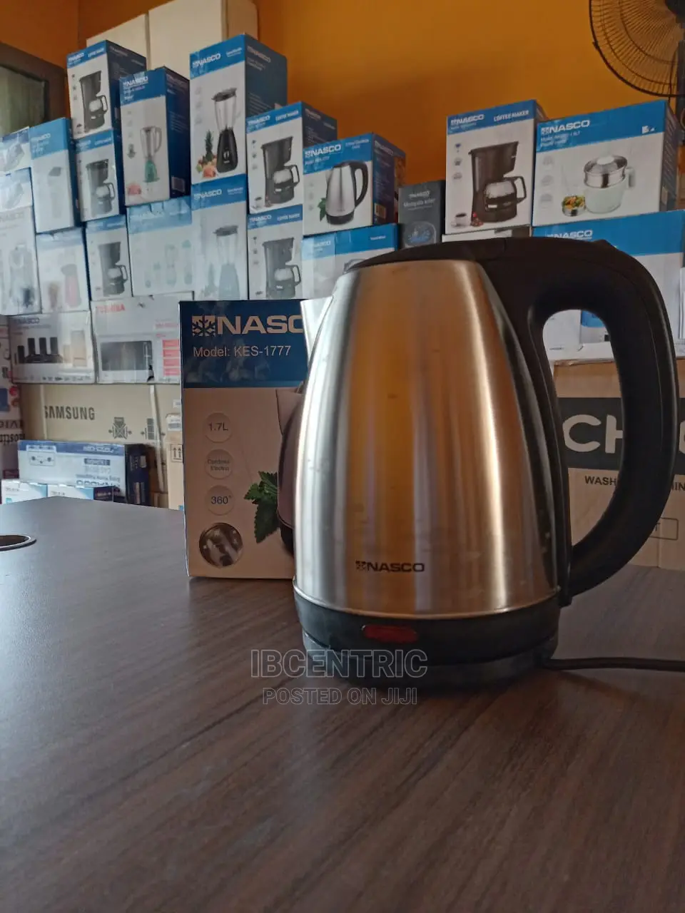 Nasco 1.7ltr Stainless Steel Kettle