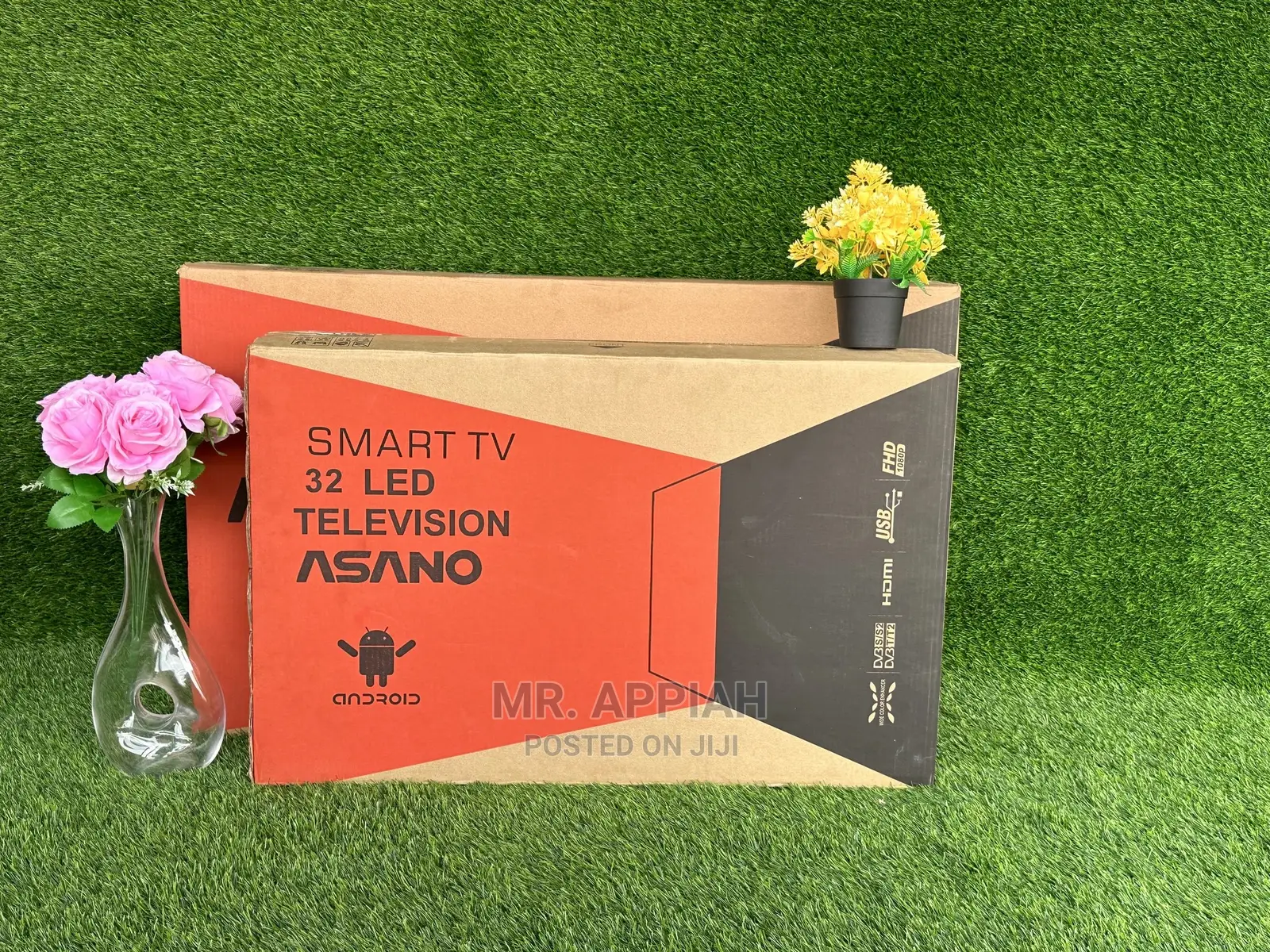 Asano 34 Digital Satellite HD TV – Black