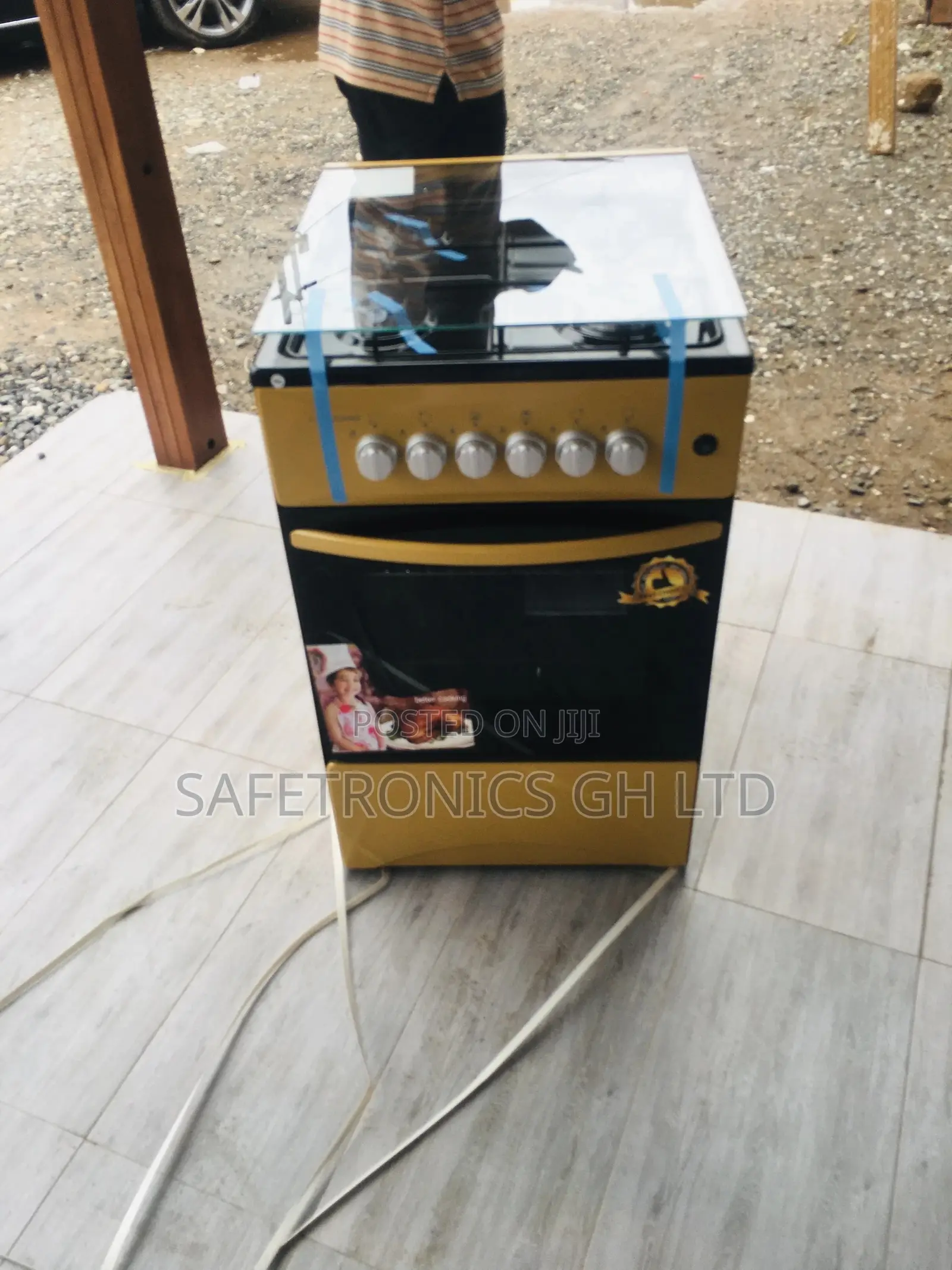 Golf Volcano 4 Burner Stand Up Gas Cooker 50 X 50 Stainless