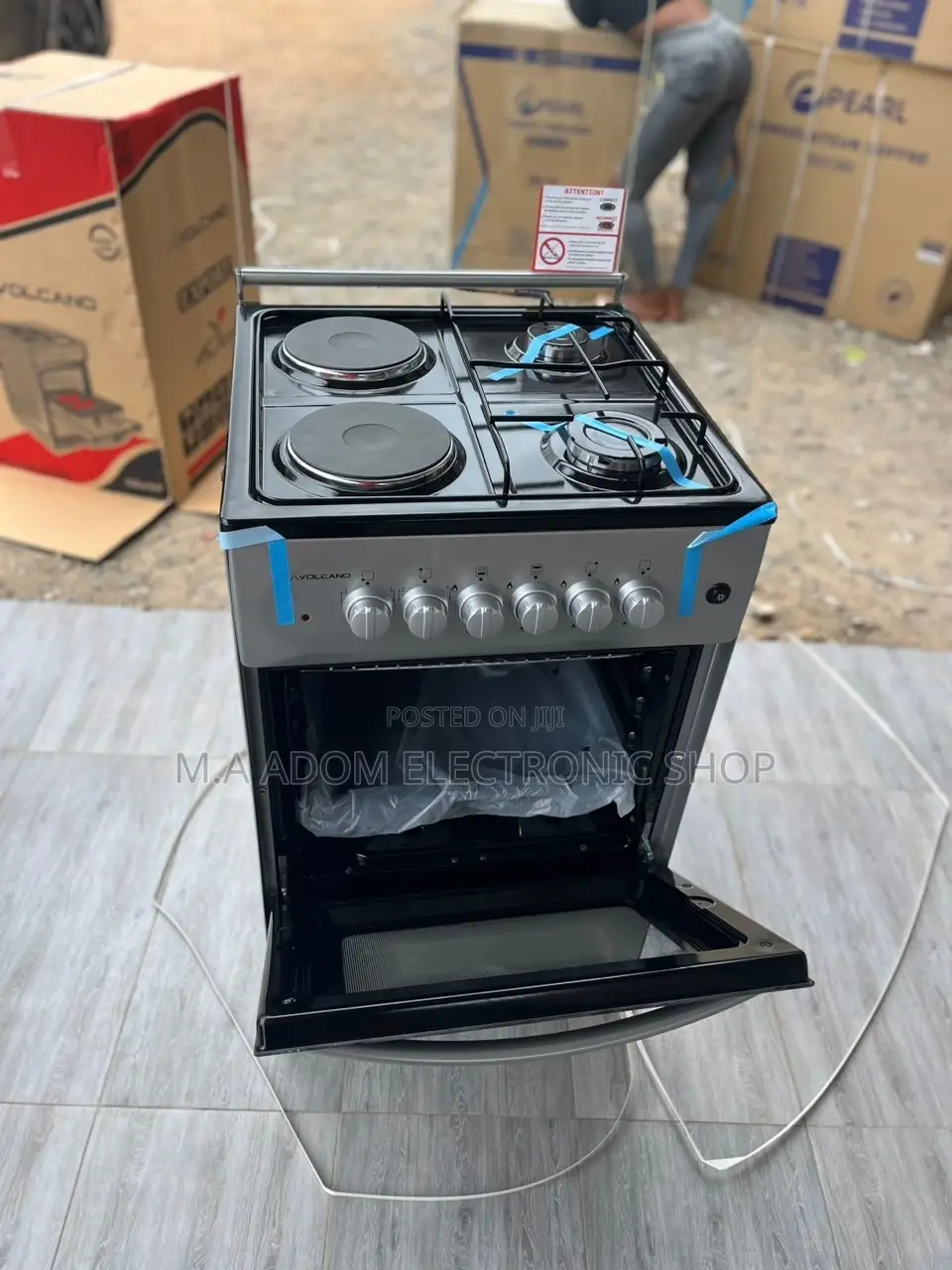 Light Inbuilt Volcano 4B (2x2) 50x50 Gas Cooker