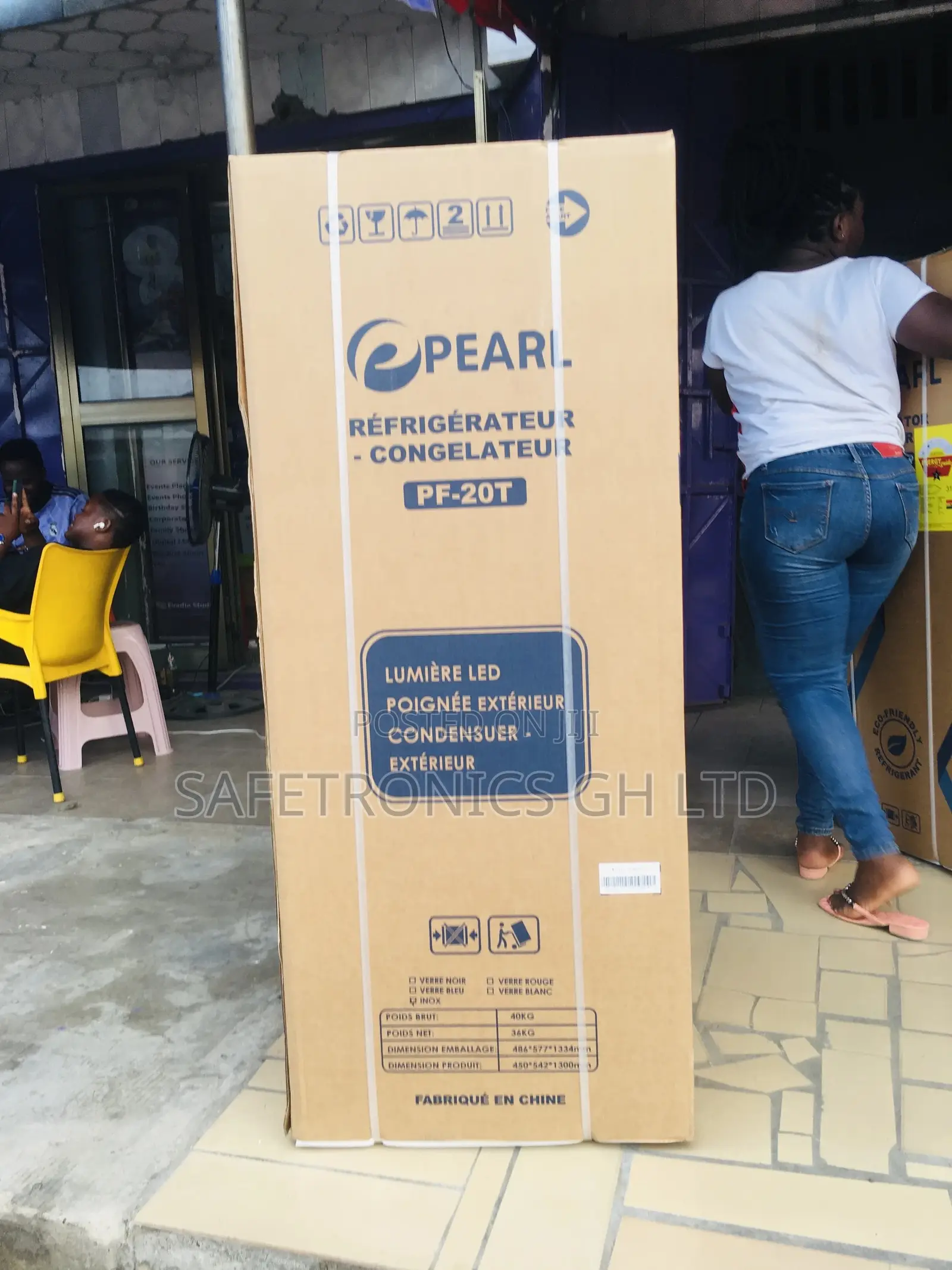 Pearl 138ltr Black Mirror Double Door Fridge PF 20T