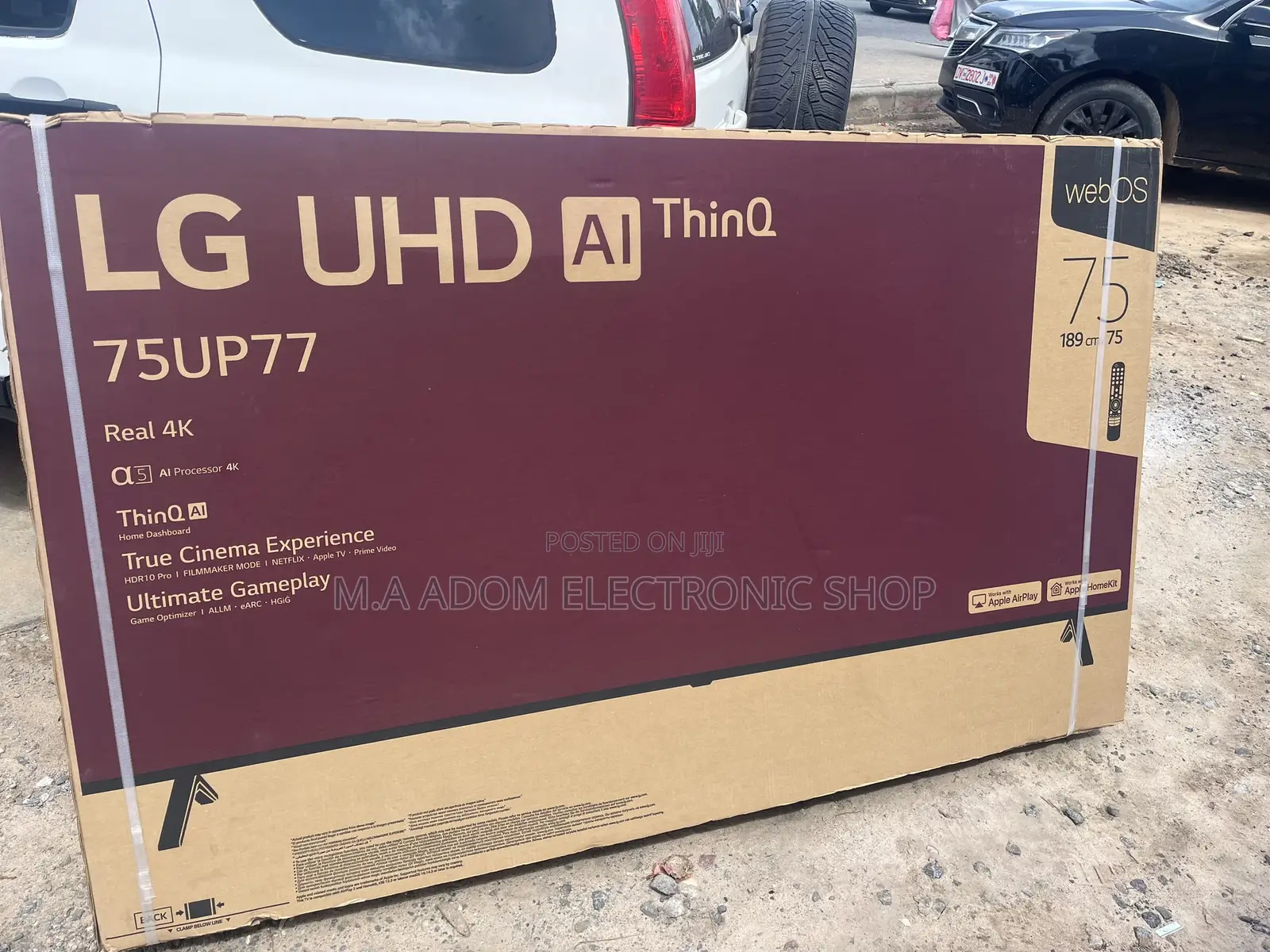 New Lg 75” Up Series Webos UHD Thinq Ai Magicremote Tv