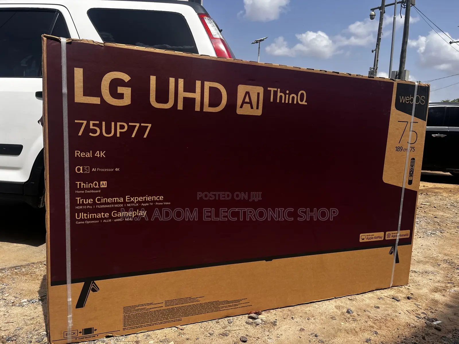 Plus Free Delivery Within Accra Lg 75” UHD Led Tv