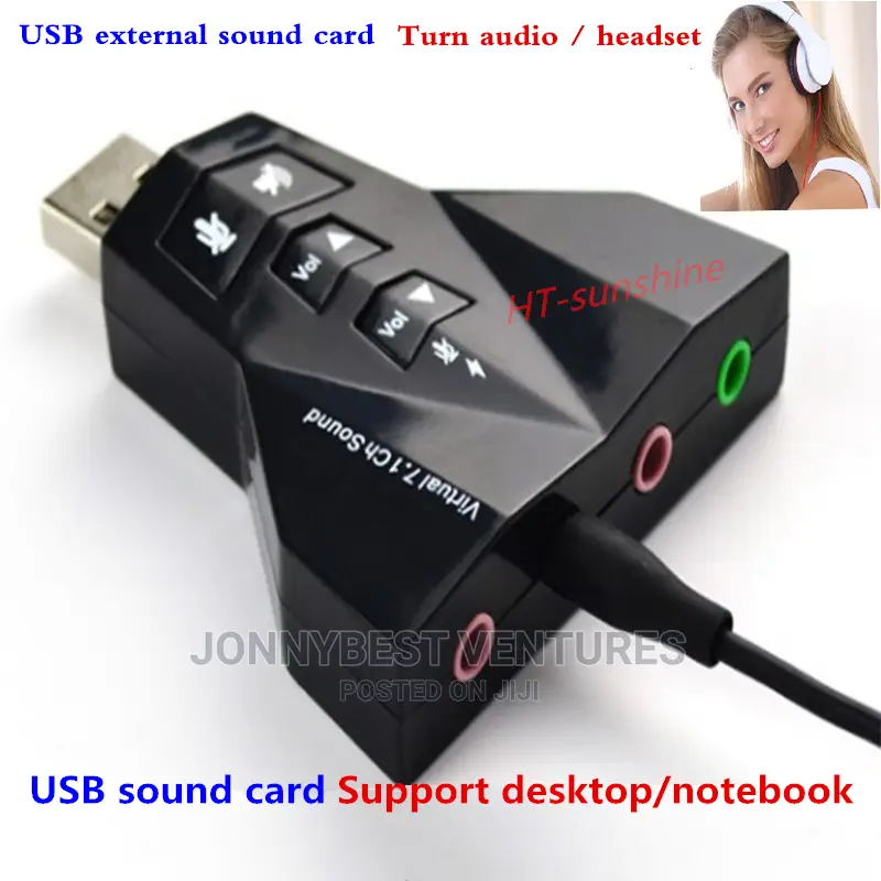 Double USB External Sound Card
