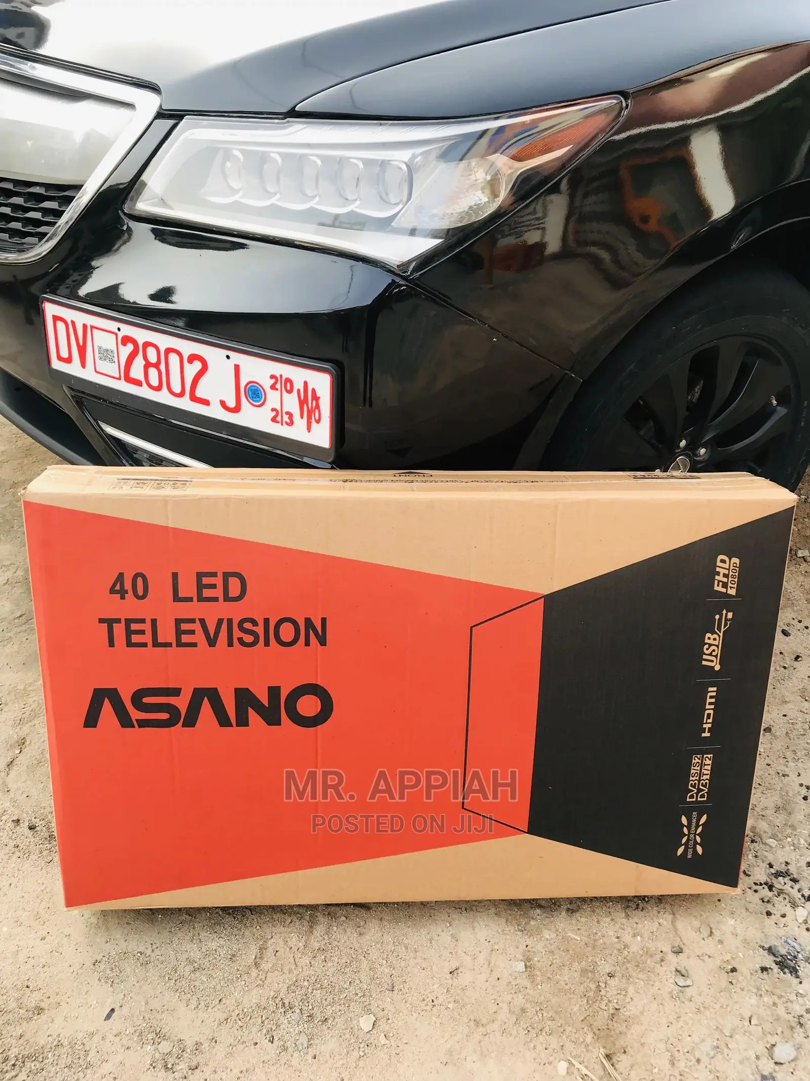Digital Satellite HD TV – Black Asano 32 Inches.