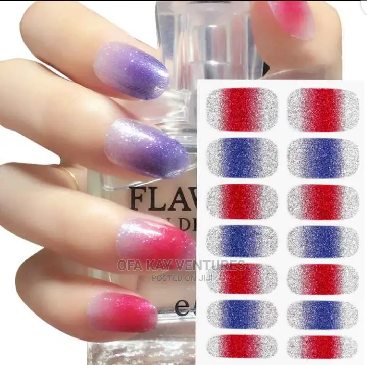 Fake Nail Wraps Polish Stickers